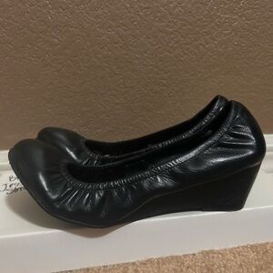 Jessica Simpson Black Ballet Flats with Wedge Heel